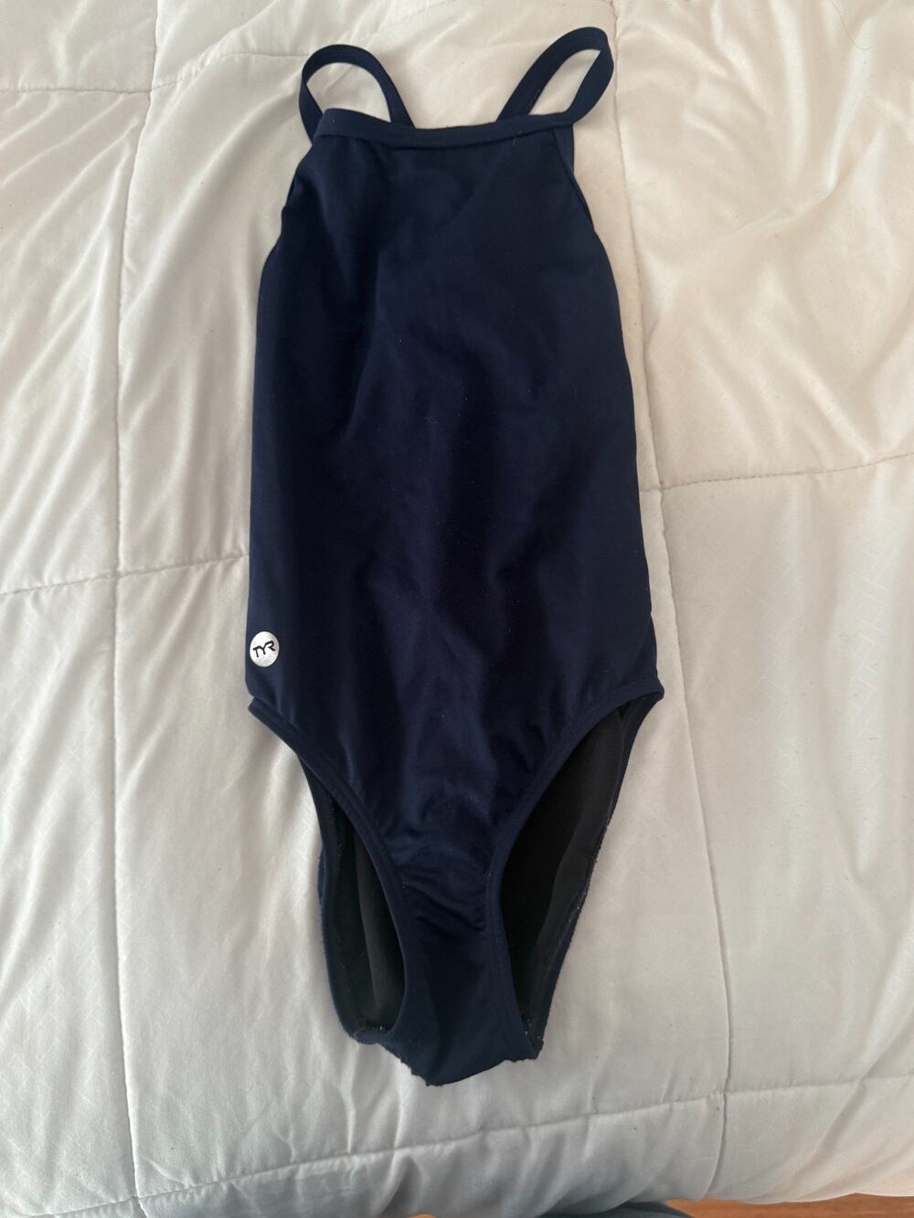 TYR One‑Piece Swimsuit XXS (26) Navy Blue Competitive Training Swimwear